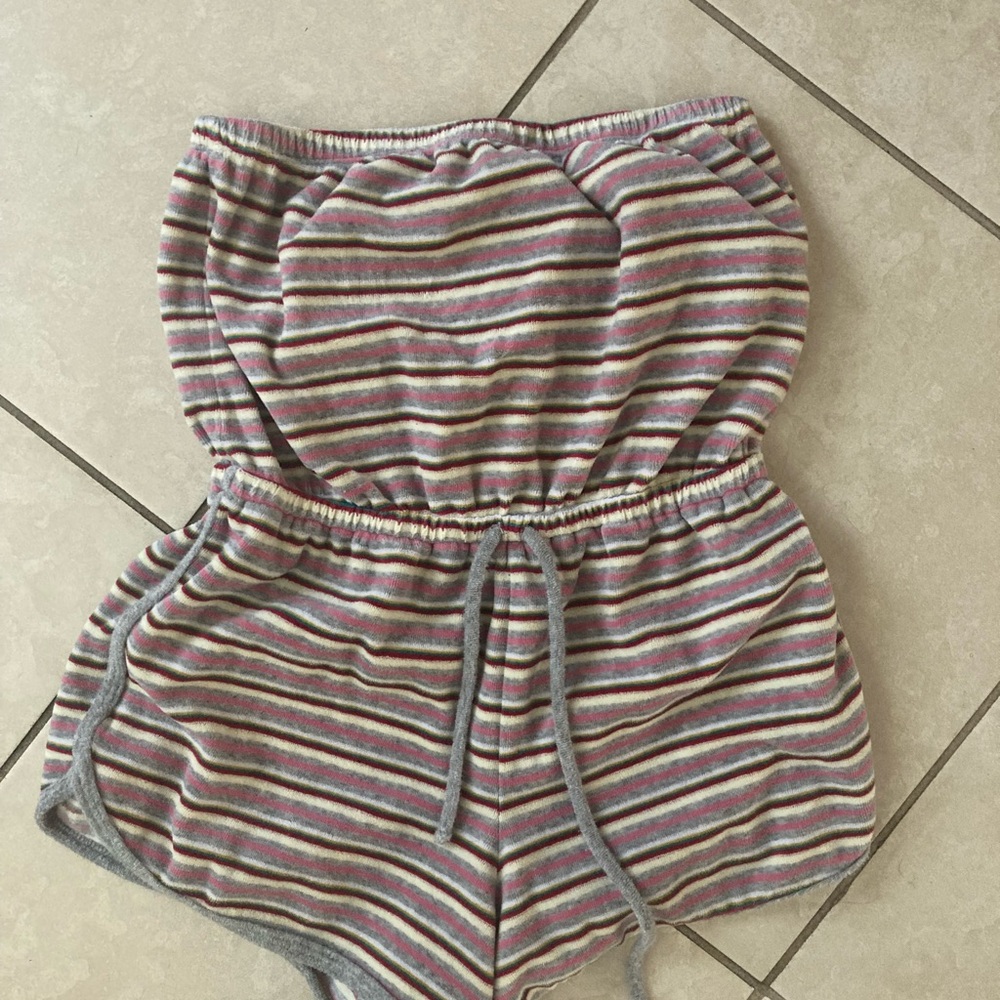Wild Fable Multicolor Striped soft romper